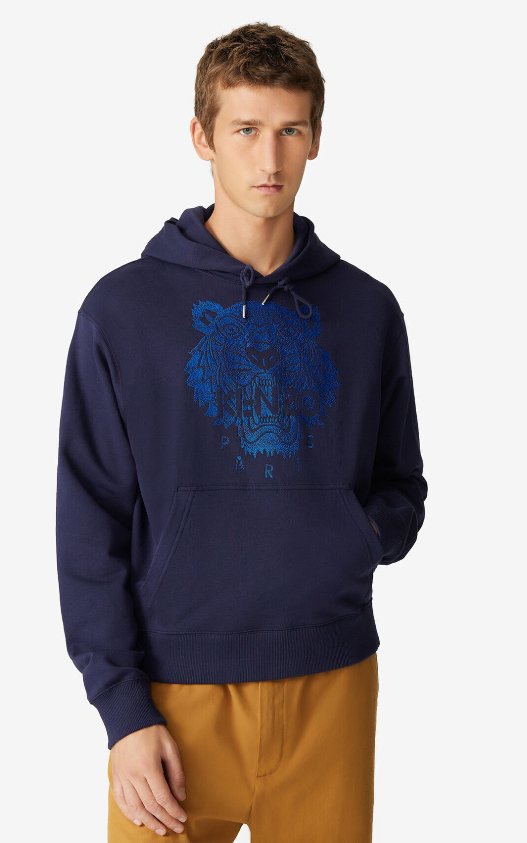 Sudaderas Con Capucha Kenzo Tiger Hombre Azul Marino Azules - SKU.1550106